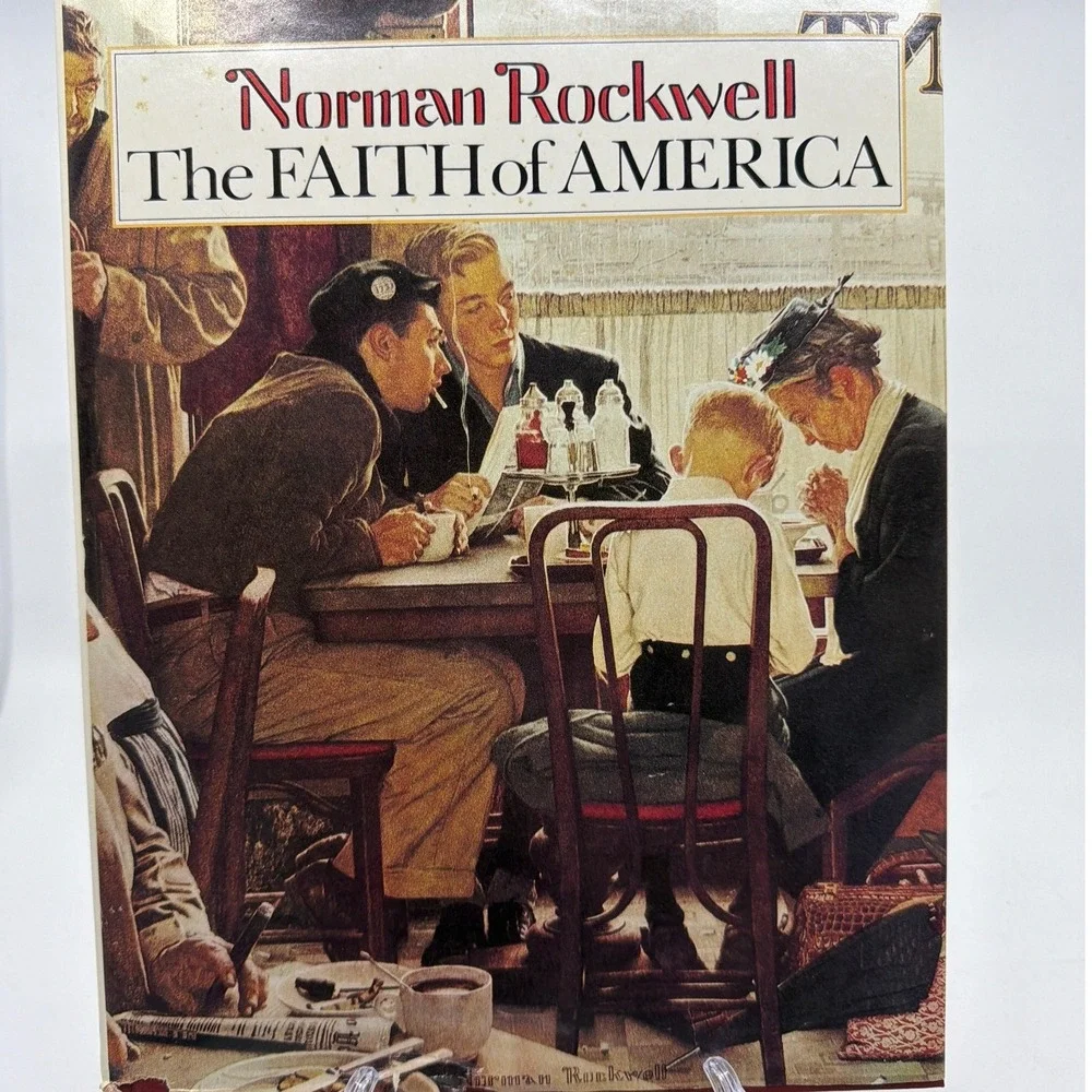 Norman Rockwell The Faith of America Hardcover Book Fred Bauer Guidepost Vintage